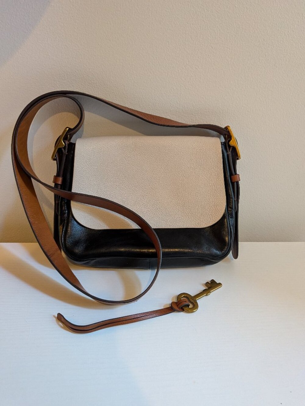 Fossil Leather Haper Crossbody bag